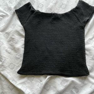 Brandy Melville Runched off the shoulder top